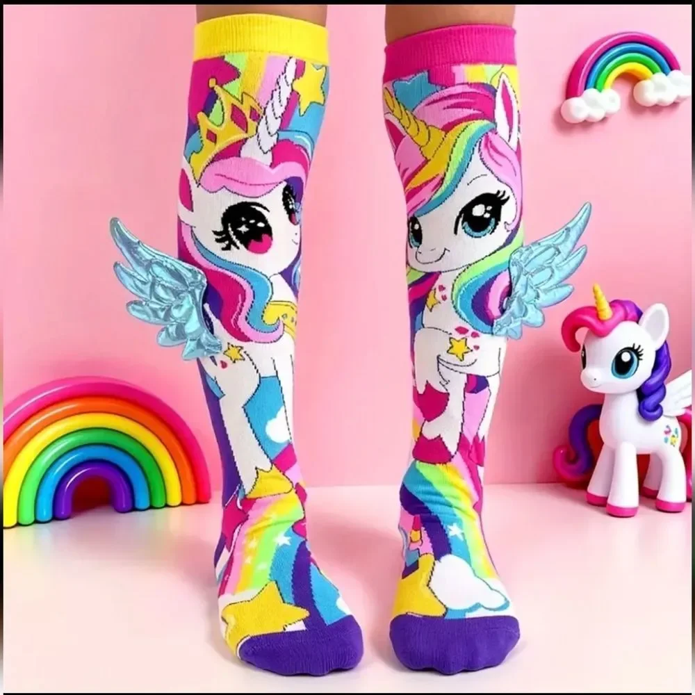 Girls Unicorn Knee Socks